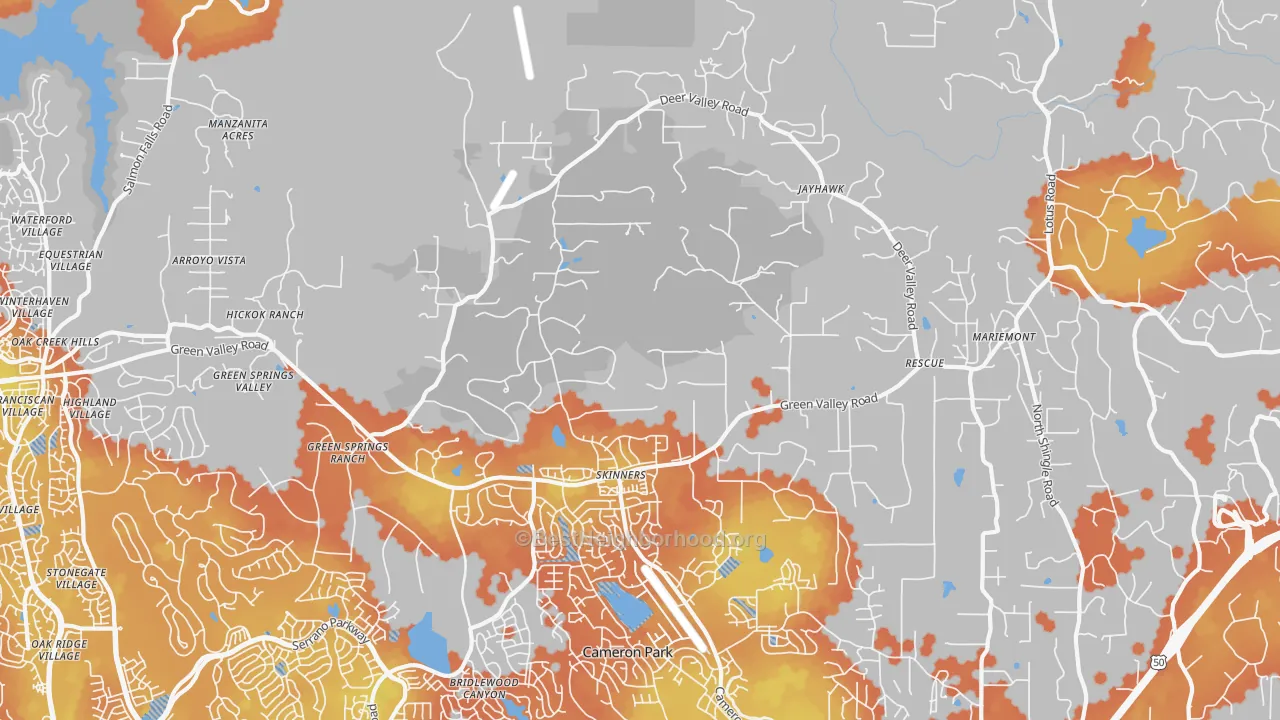 Bike Grade map of 95672, CA