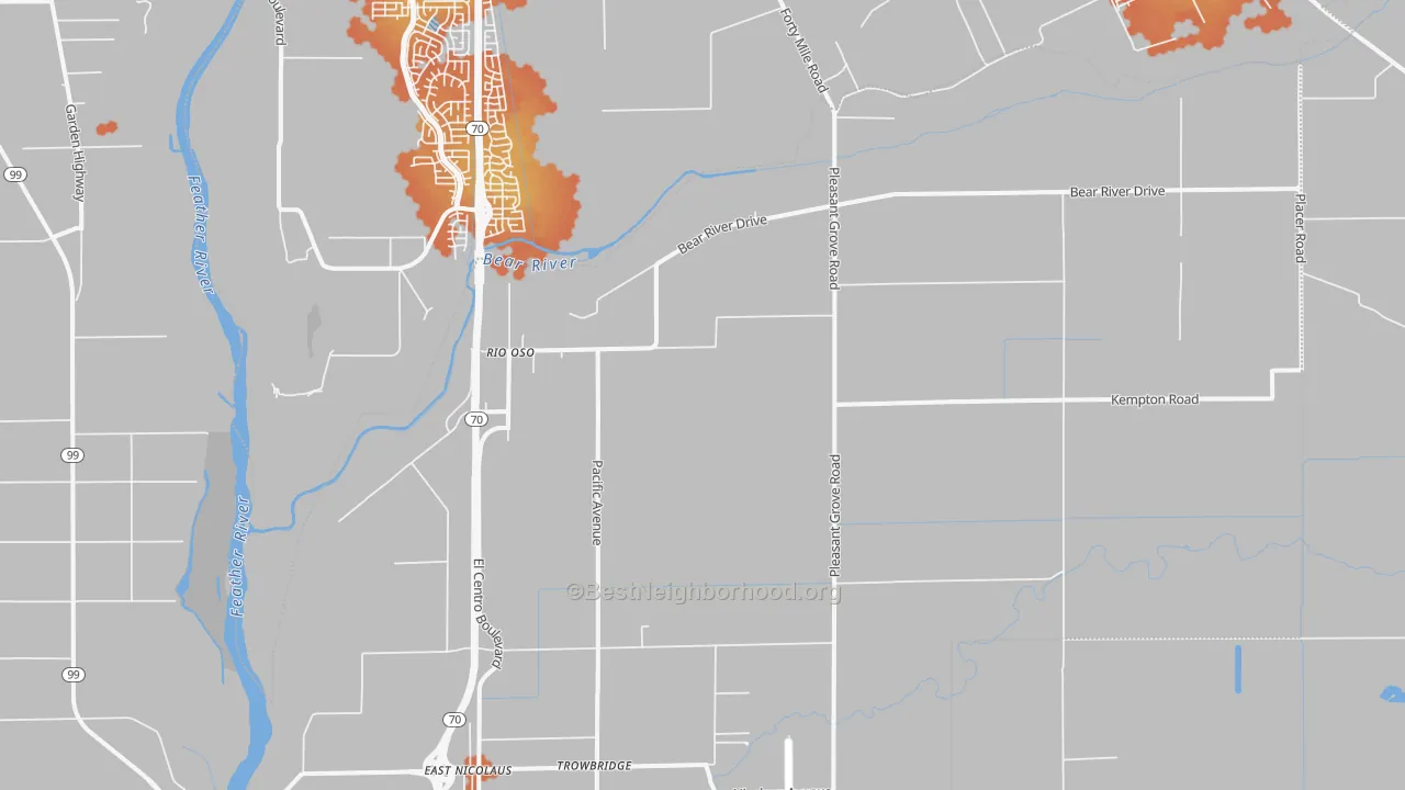Bike Grade map of 95674, CA