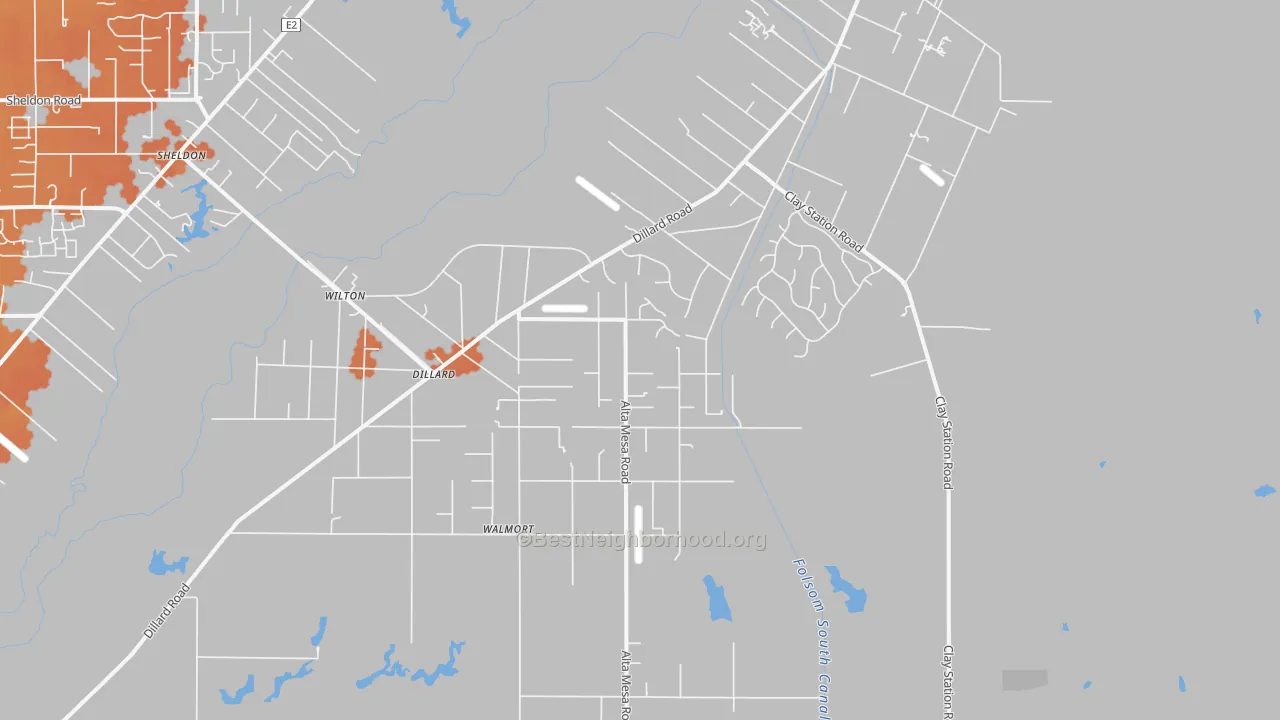 Bike Grade map of 95693, CA