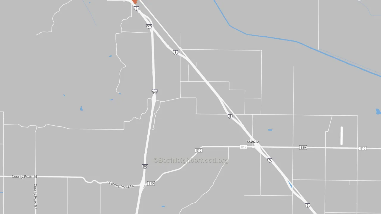 Bike Grade map of 95698, CA