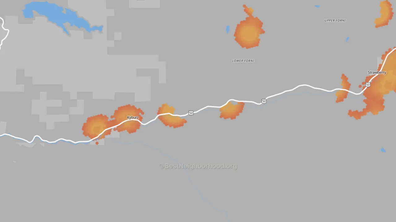 Bike Grade map of 95720, CA
