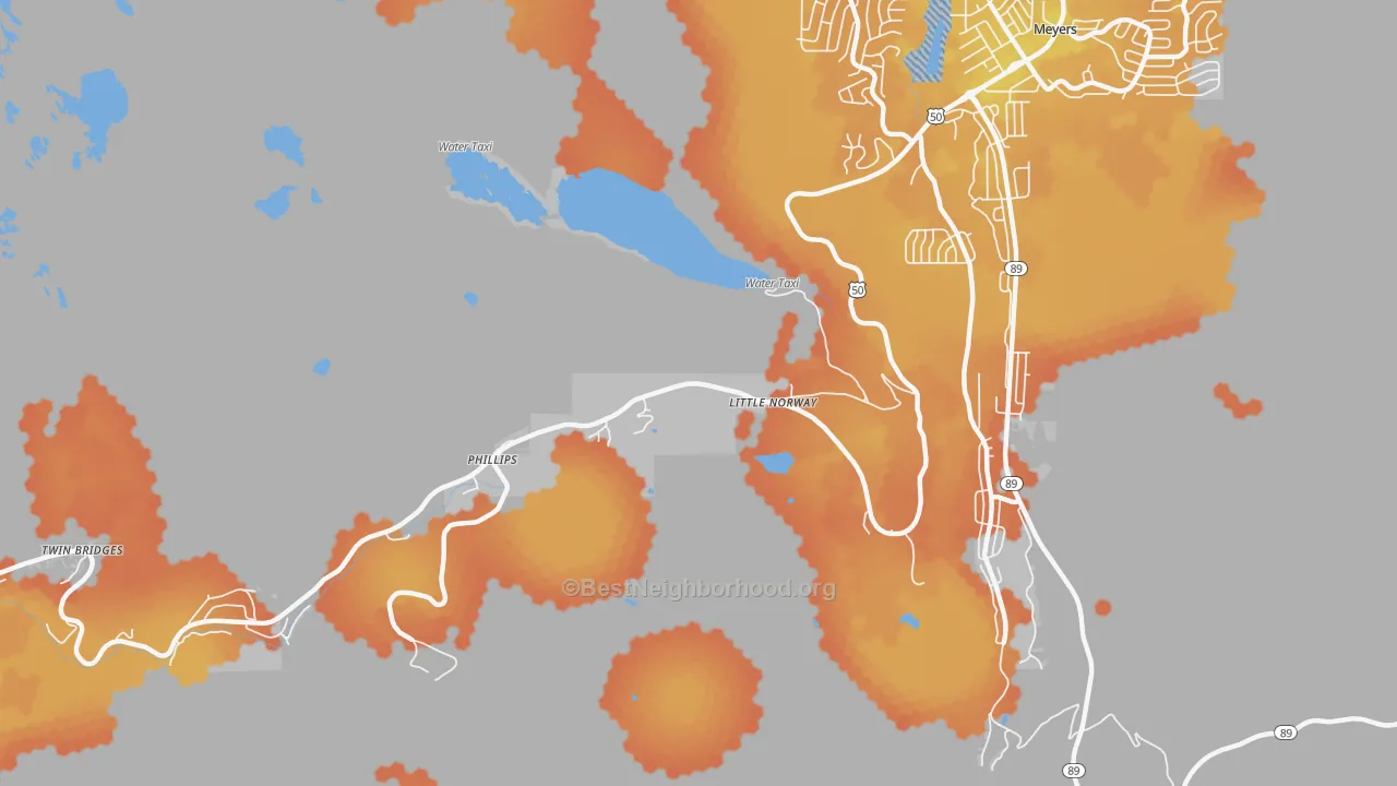 Bike Grade map of 95721, CA
