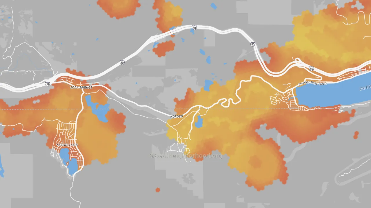 Bike Grade map of 95724, CA
