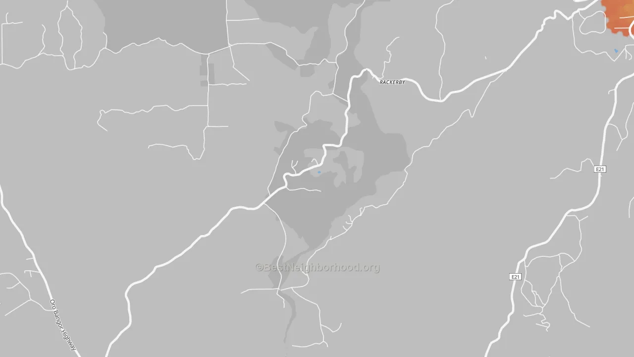 Bike Grade map of 95914, CA