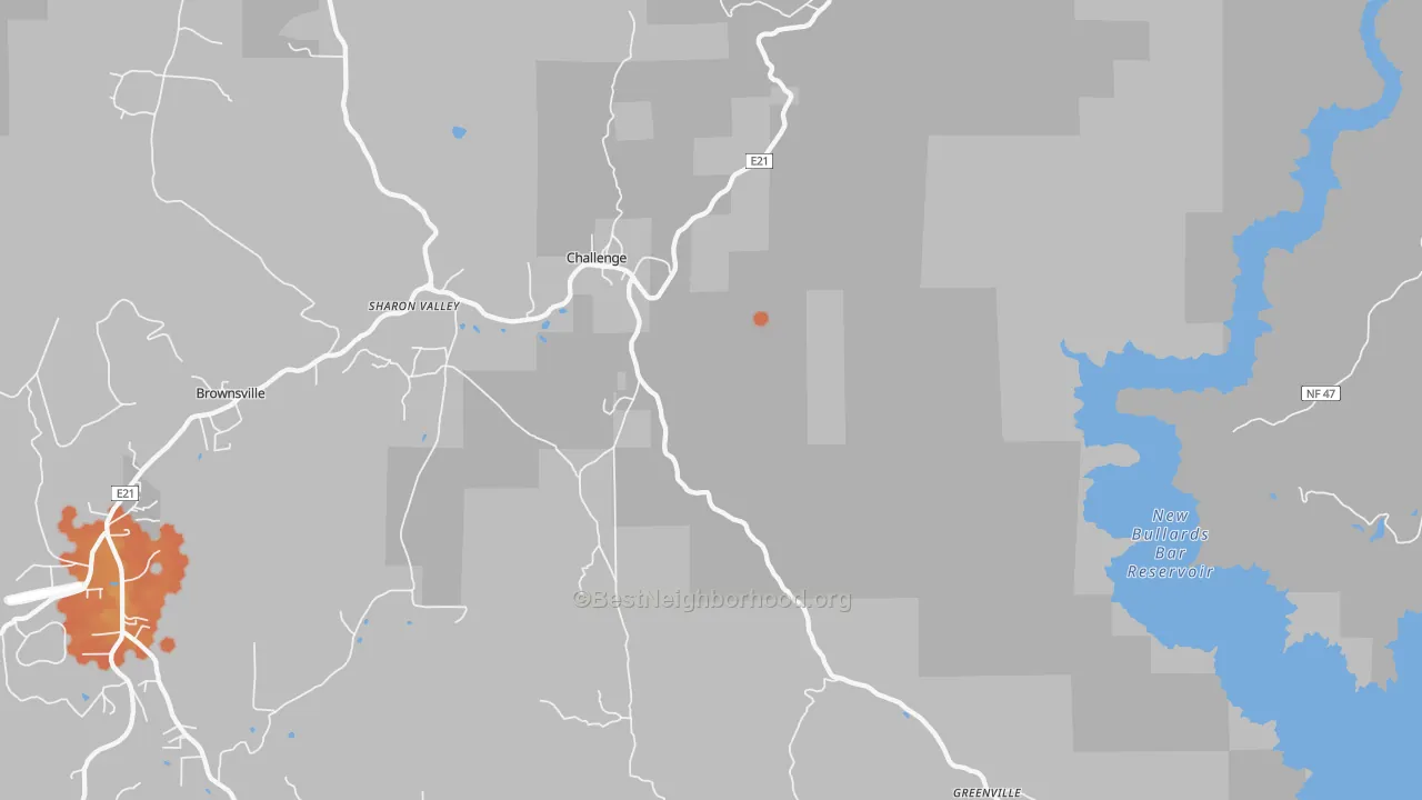 Bike Grade map of 95925, CA