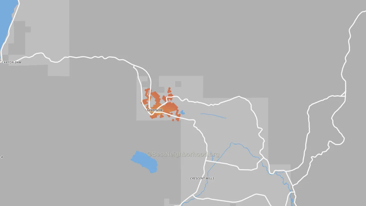 Bike Grade map of 95947, CA