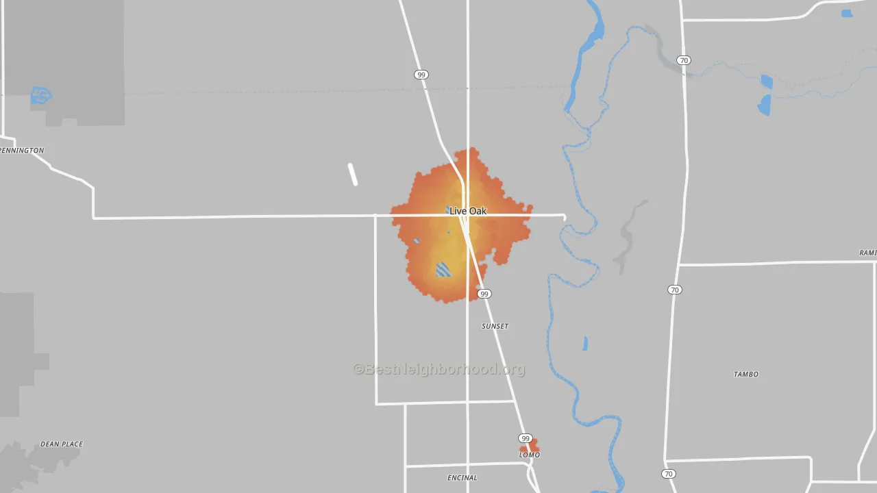 Bike Grade map of 95953, CA