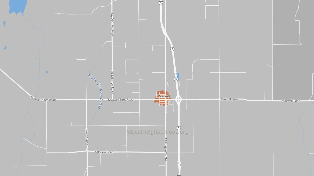 Bike Grade map of 95955, CA