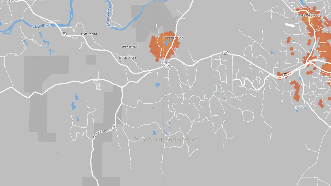 Bike Grade map of 95977, CA