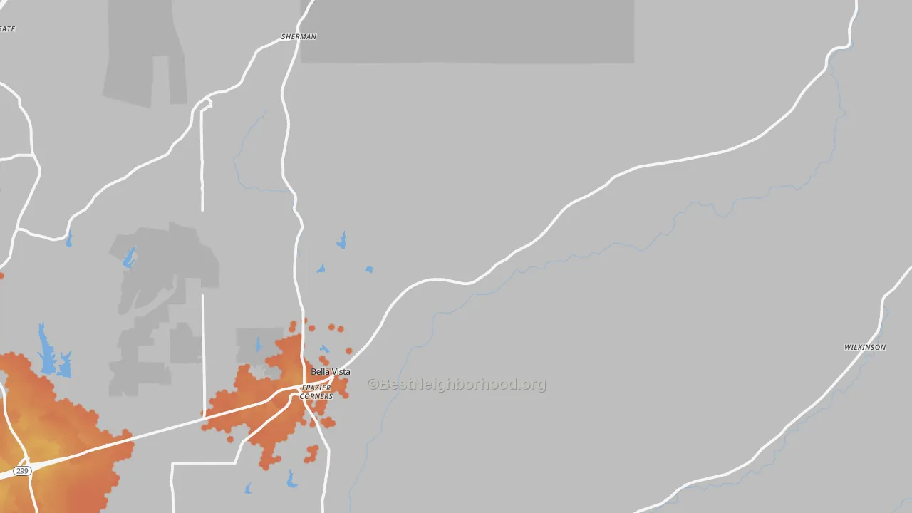 Bike Grade map of 96008, CA