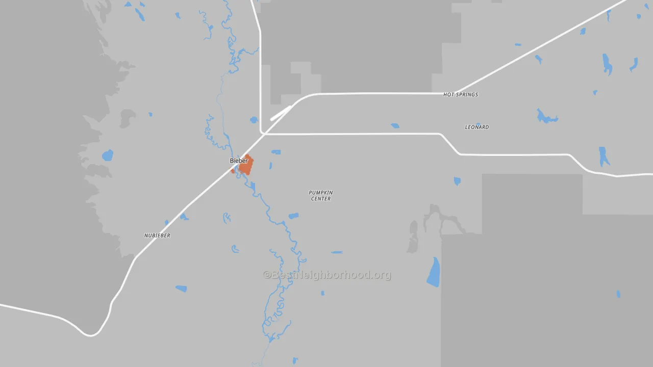 Bike Grade map of 96009, CA