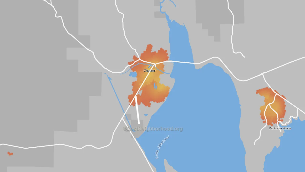Bike Grade map of 96020, CA