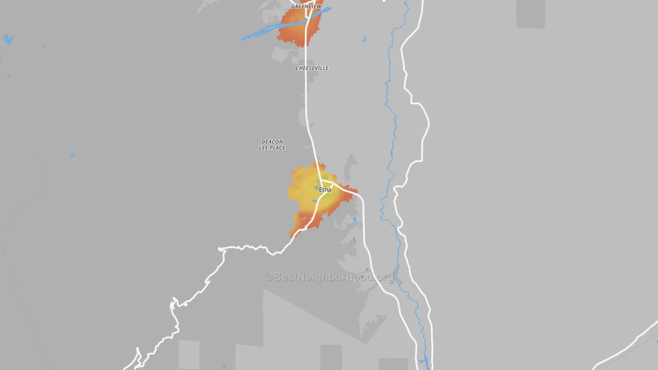 Bike Grade map of 96027, CA