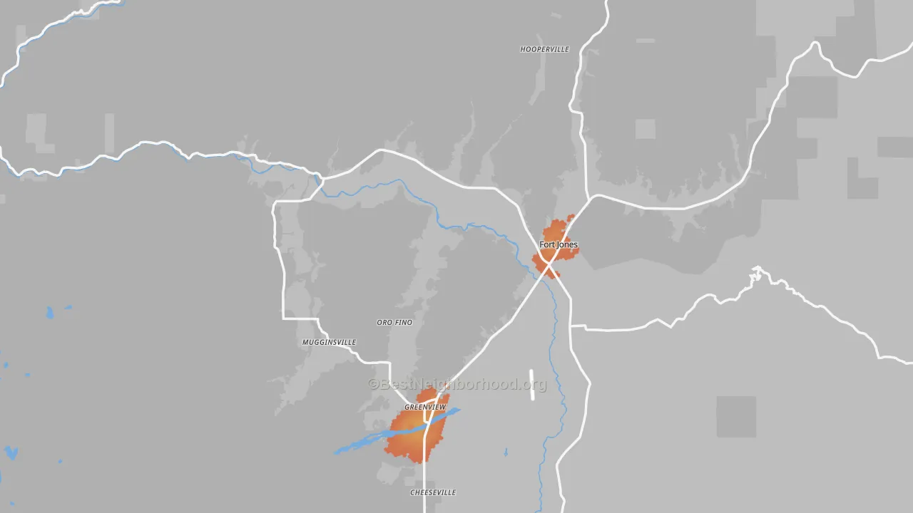 Bike Grade map of 96032, CA