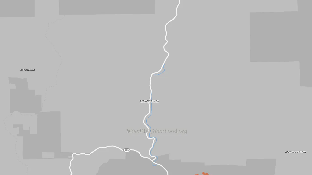 Bike Grade map of 96033, CA