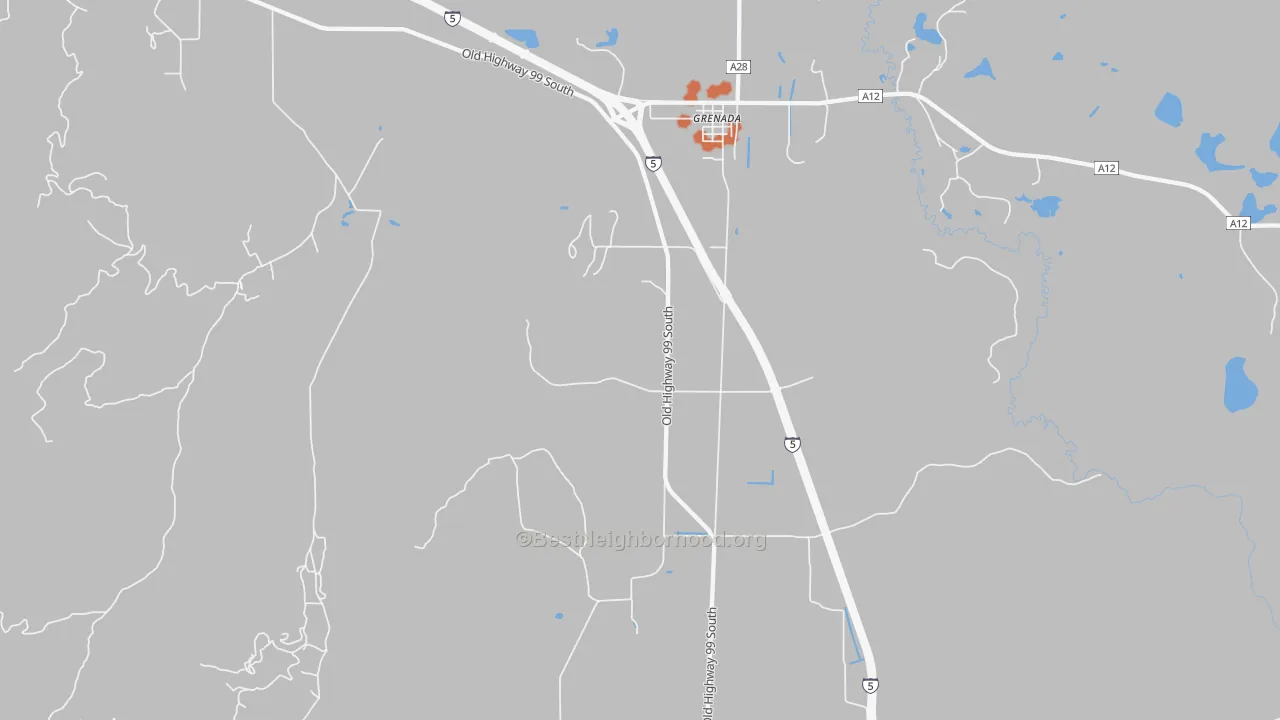 Bike Grade map of 96038, CA