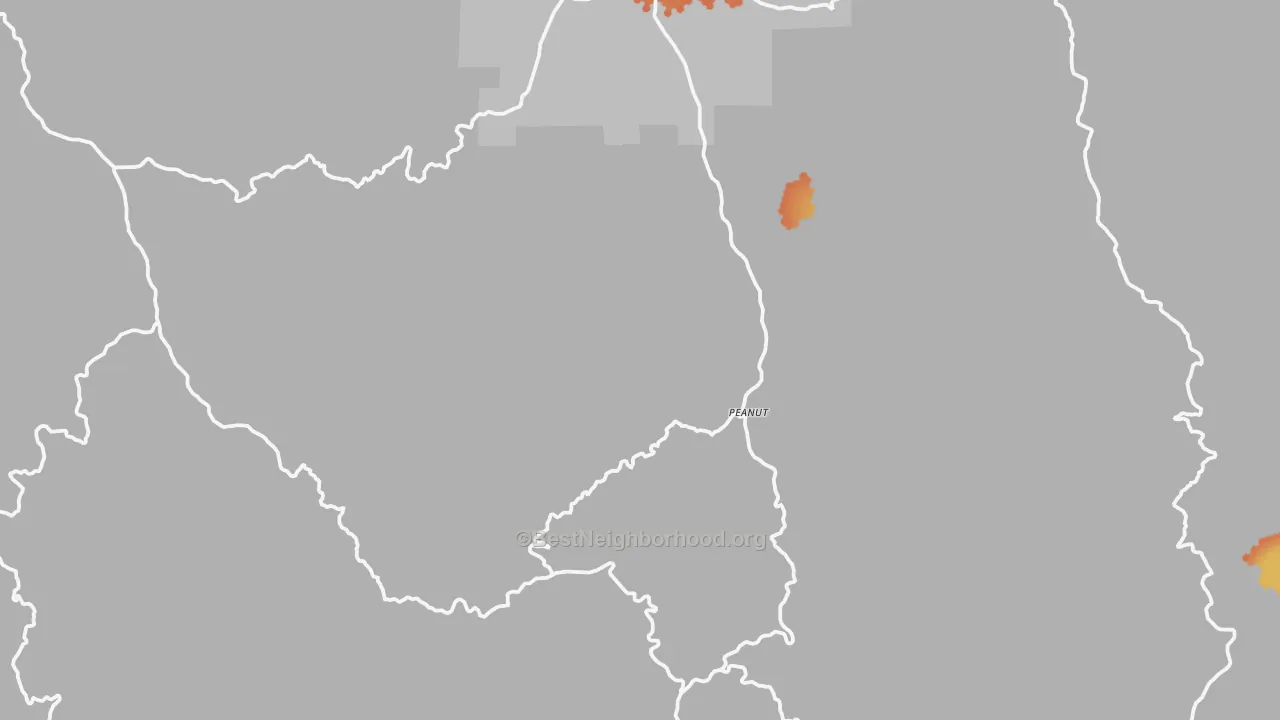 Bike Grade map of 96041, CA