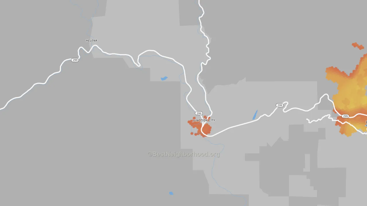 Bike Grade map of 96048, CA