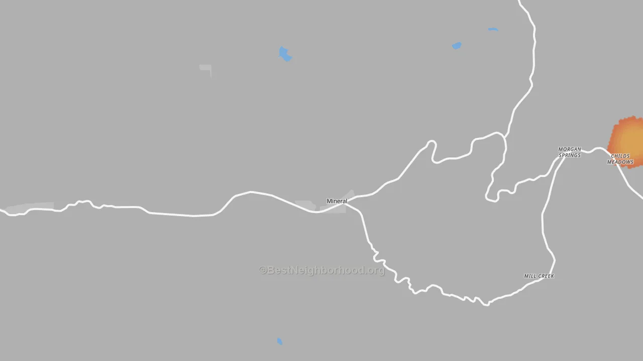 Bike Grade map of 96063, CA