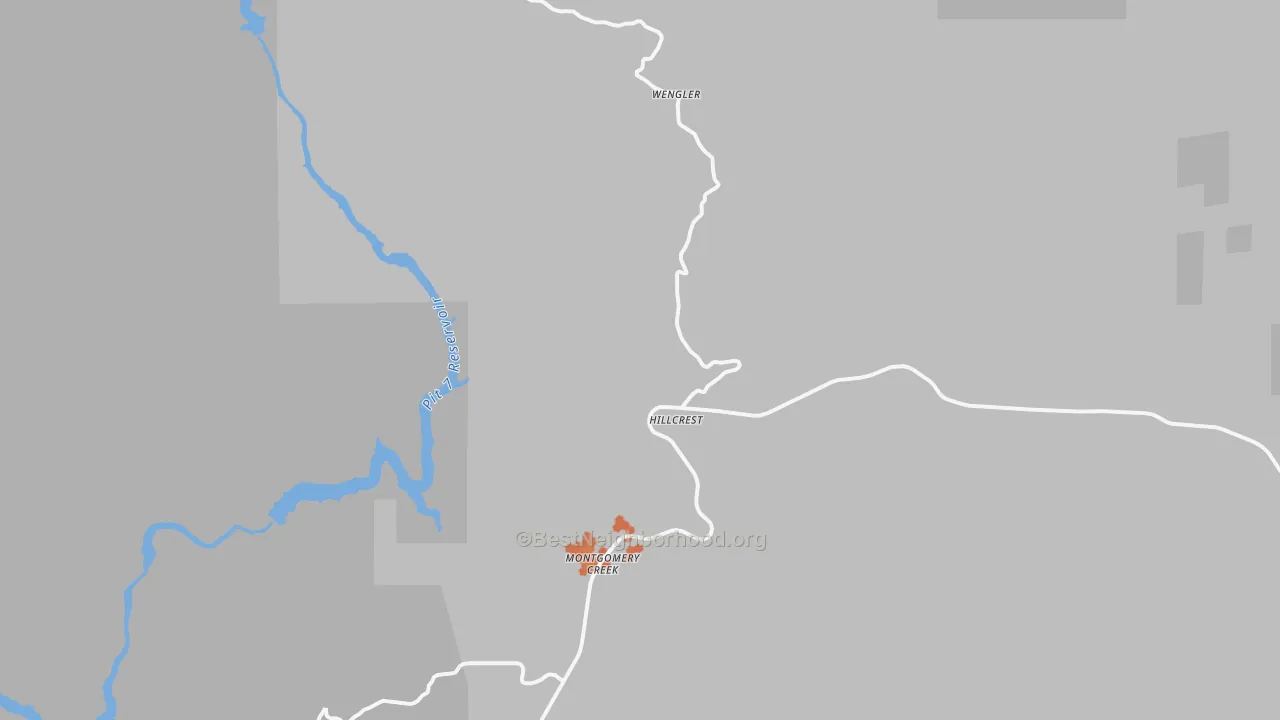Bike Grade map of 96065, CA