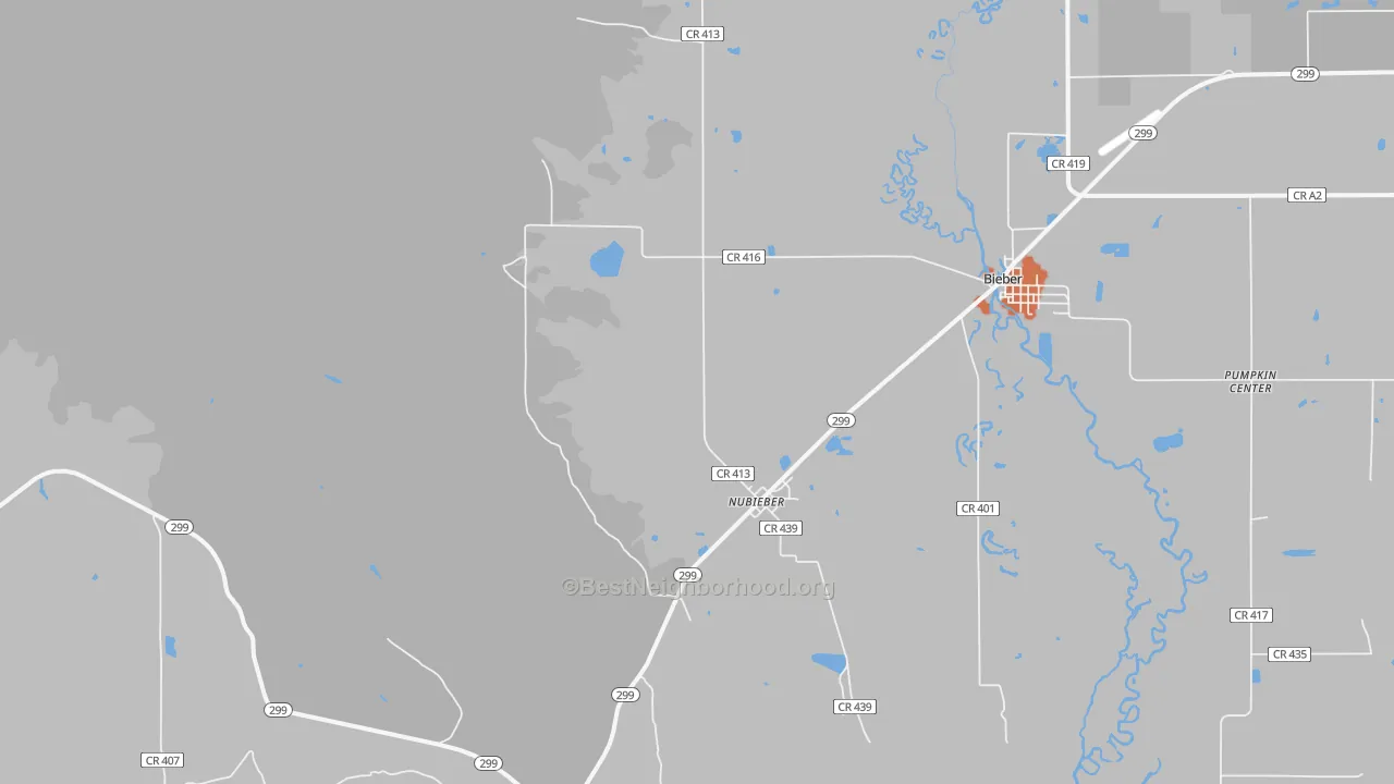 Bike Grade map of 96068, CA