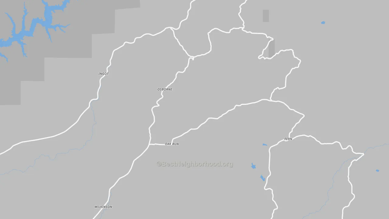 Bike Grade map of 96069, CA