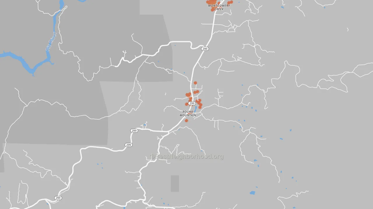 Bike Grade map of 96084, CA