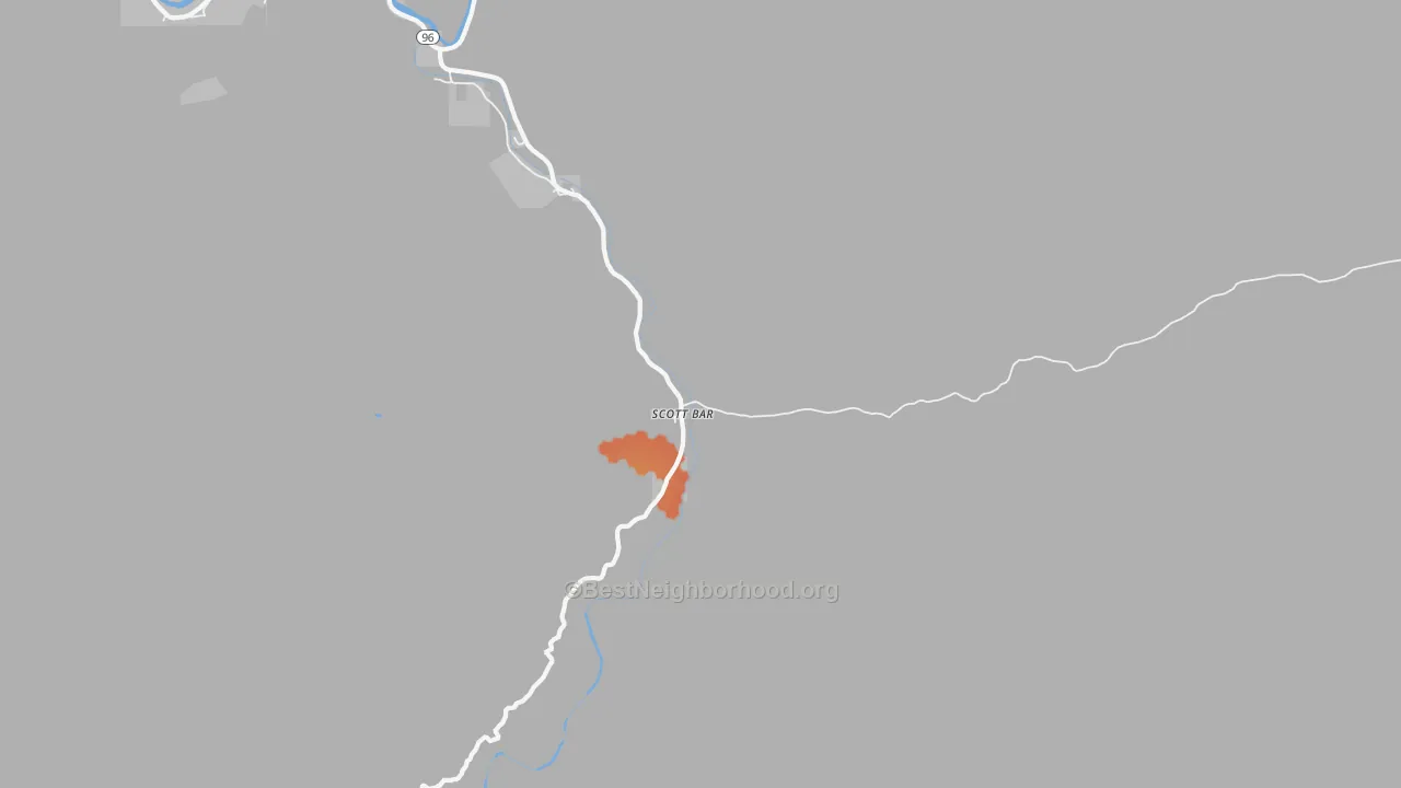 Bike Grade map of 96085, CA