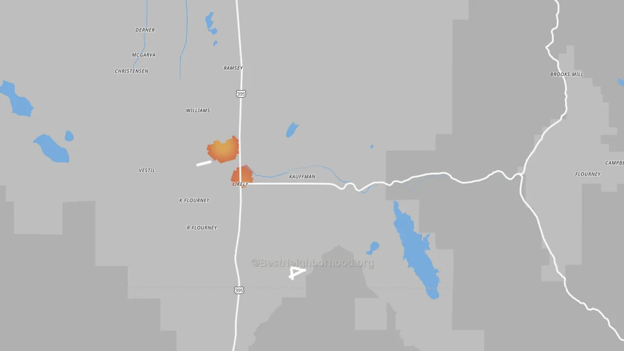 Bike Grade map of 96116, CA