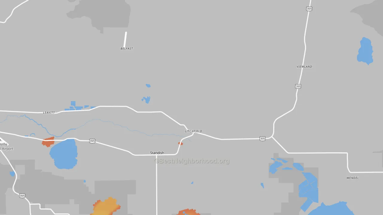 Bike Grade map of 96117, CA