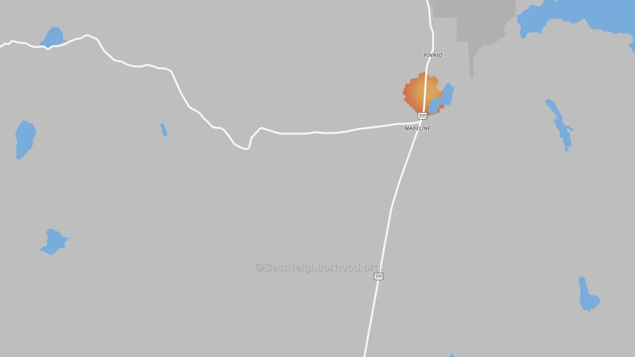 Bike Grade map of 96119, CA
