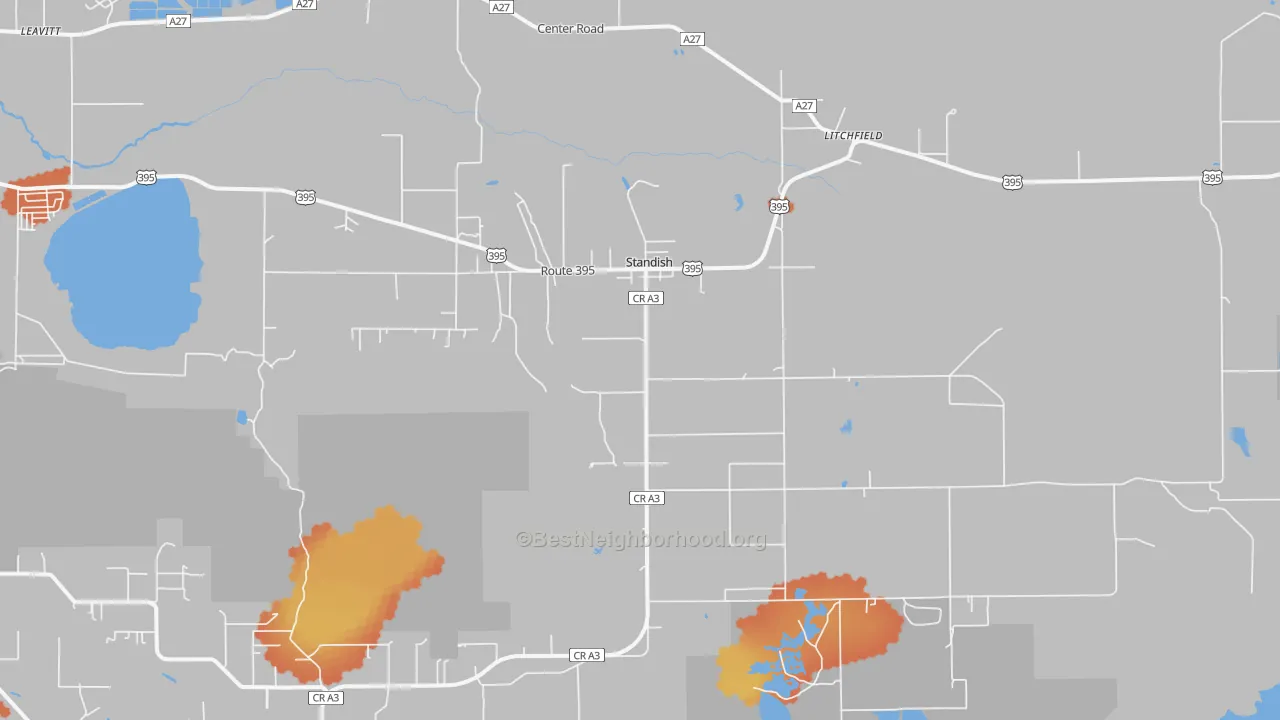 Bike Grade map of 96128, CA