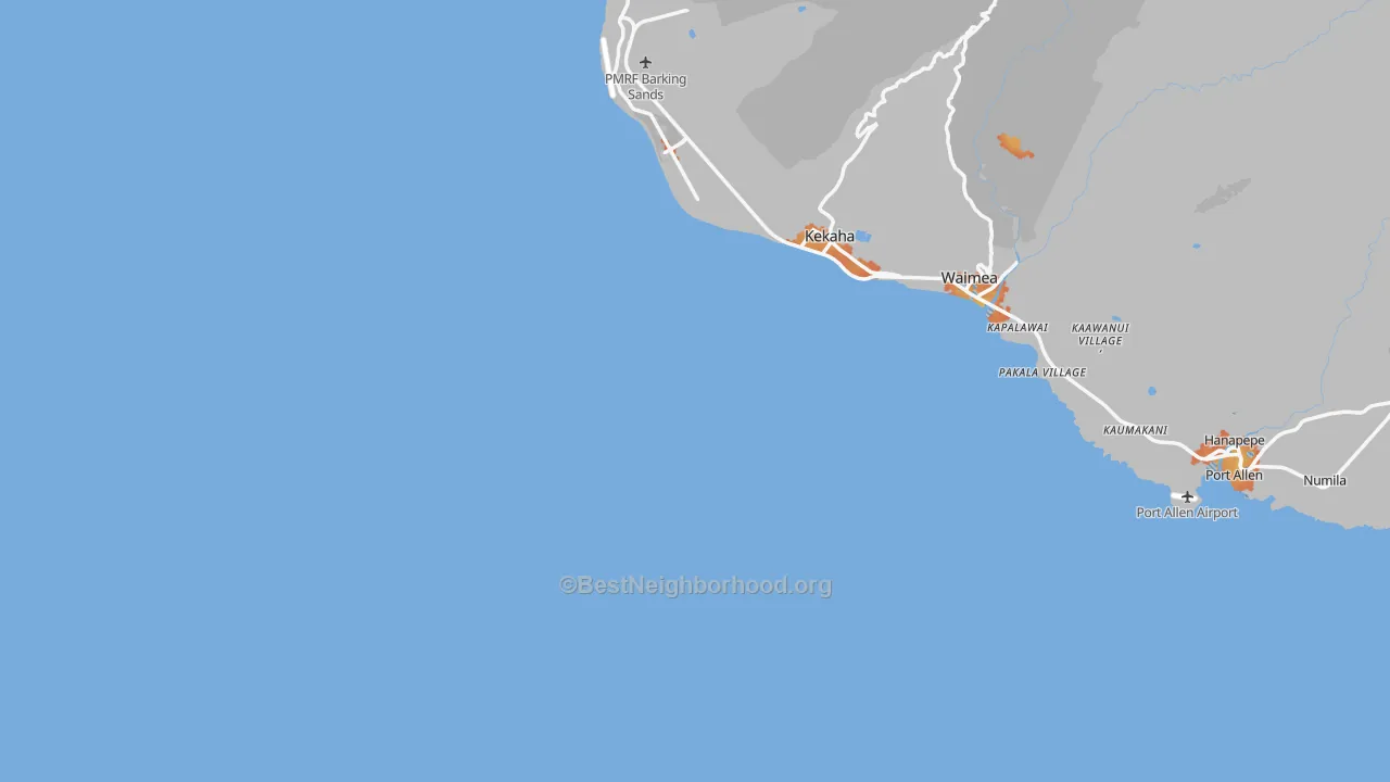 Bike Grade map of 96769, HI