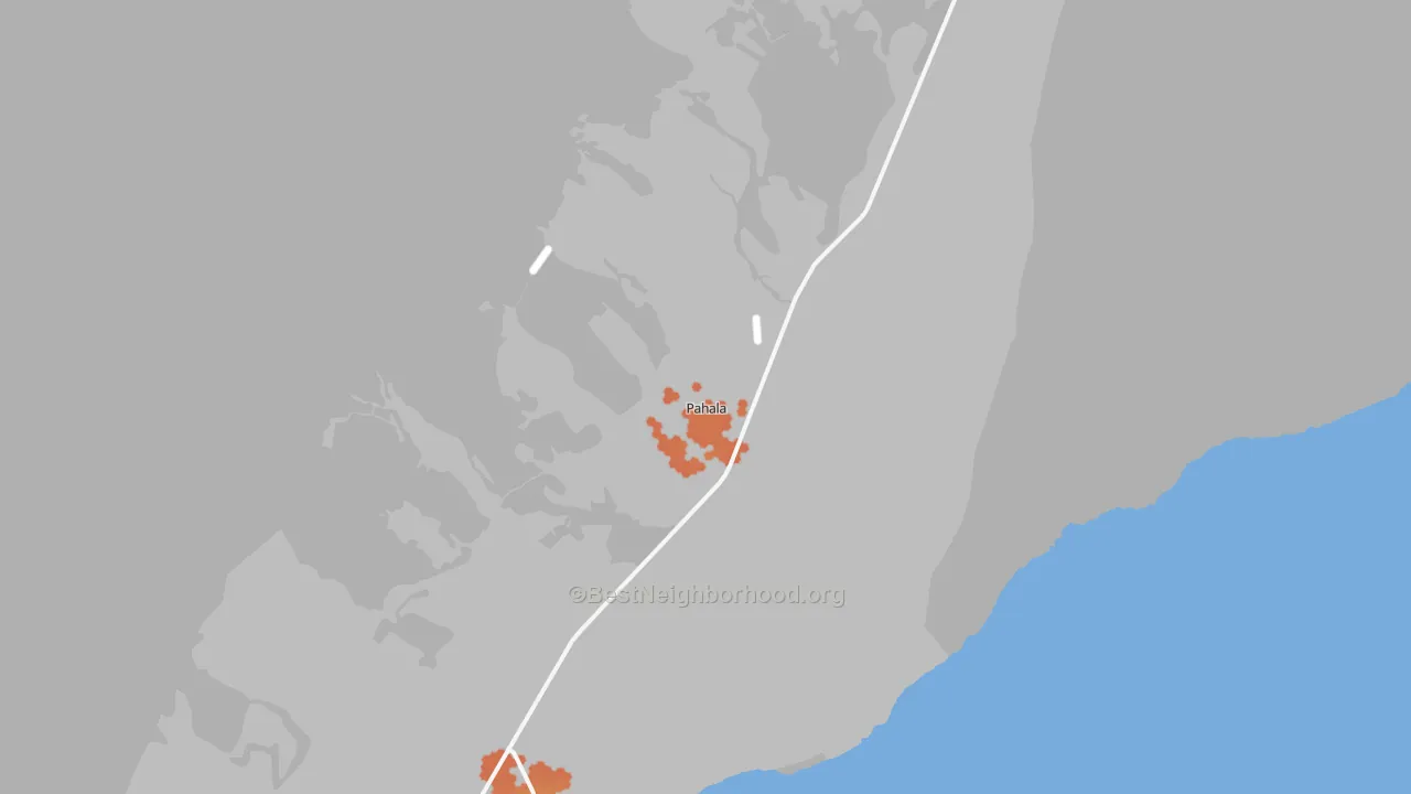 Bike Grade map of 96777, HI