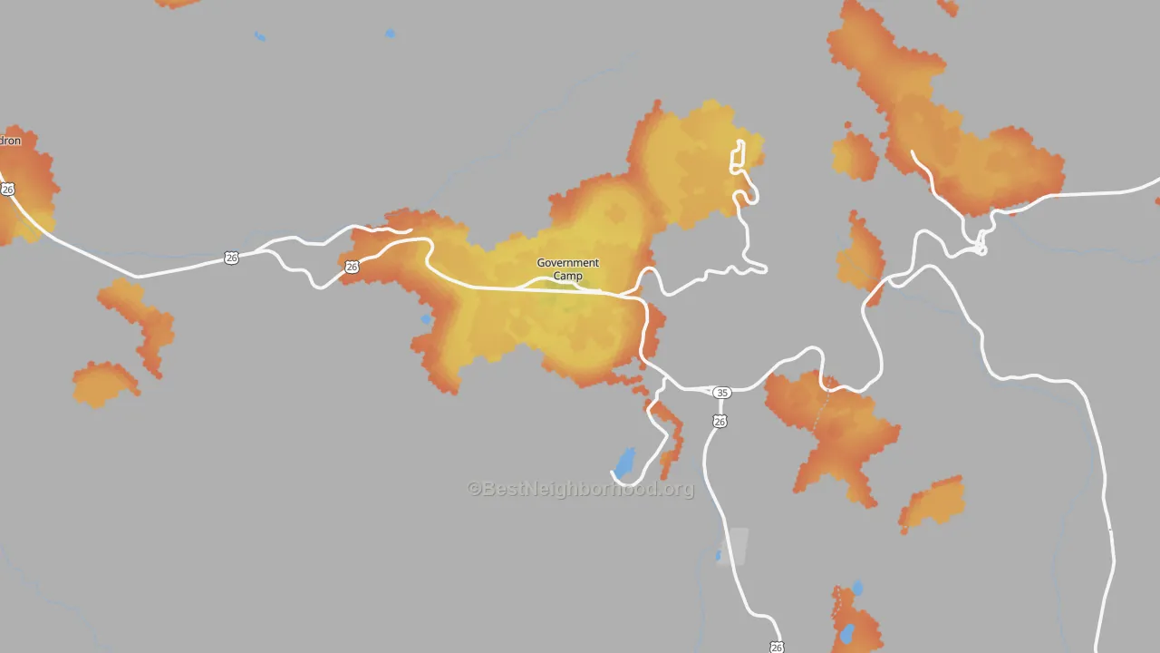 Bike Grade map of 97028, OR