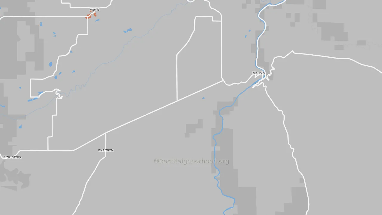 Bike Grade map of 97037, OR