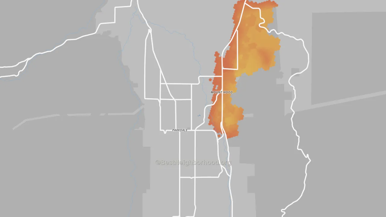 Bike Grade map of 97041, OR