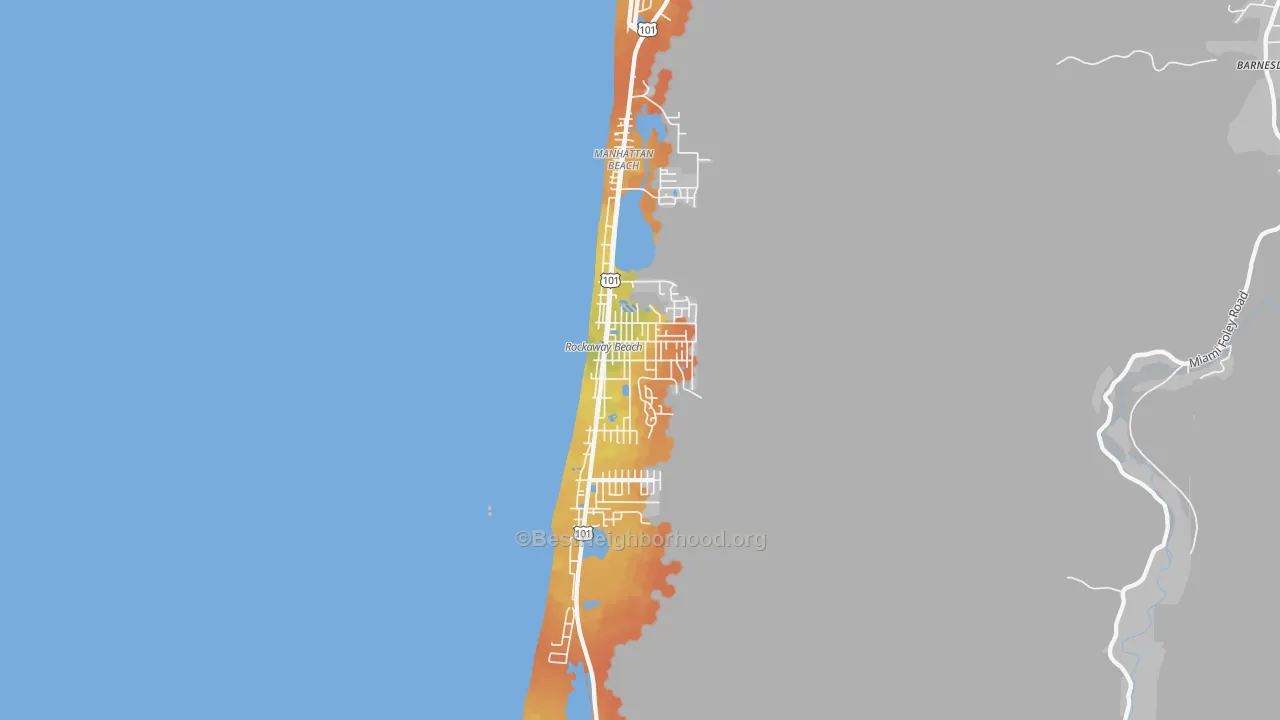 Bike Grade map of 97136, OR