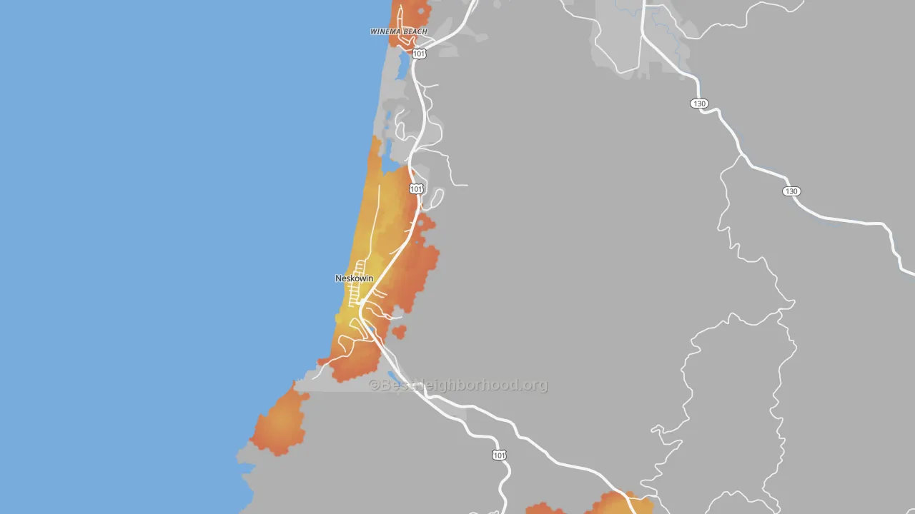 Bike Grade map of 97149, OR