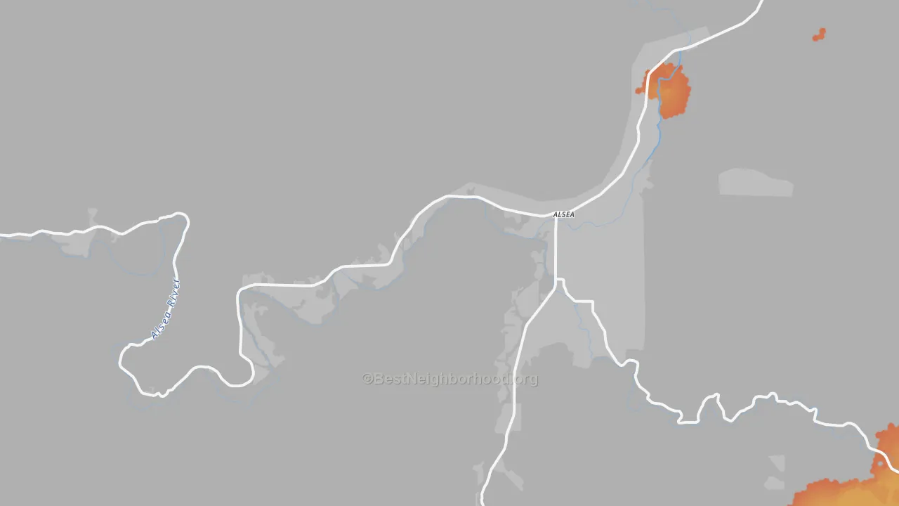 Bike Grade map of 97324, OR