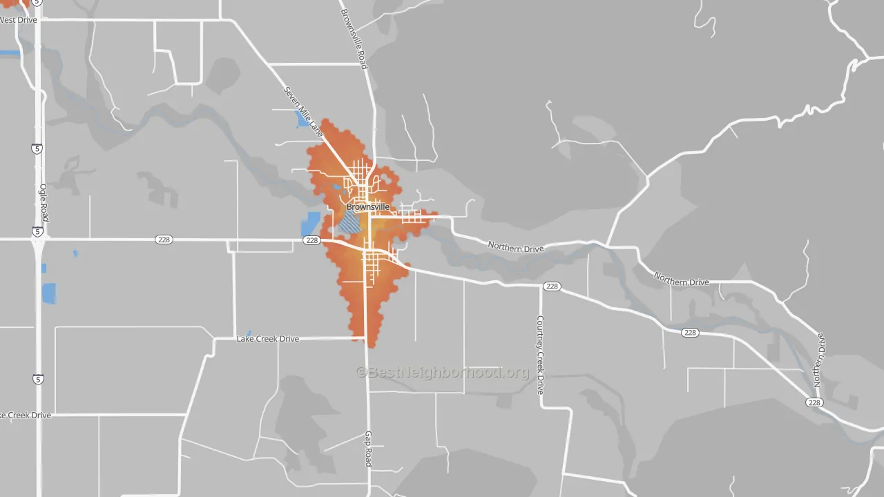 Bike Grade map of 97327, OR