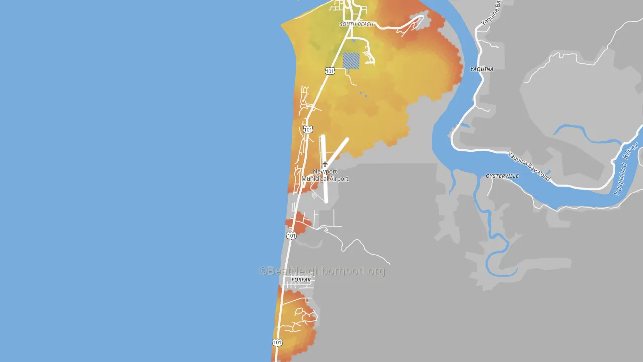 Bike Grade map of 97366, OR