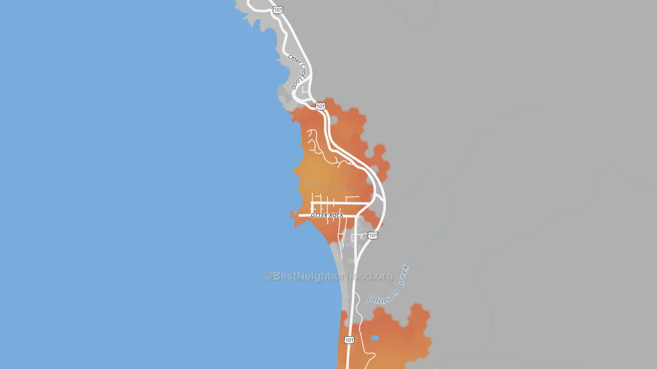 Bike Grade map of 97369, OR