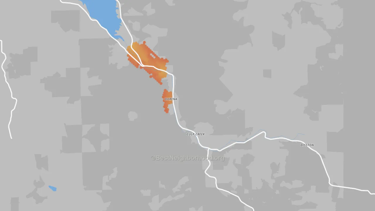 Bike Grade map of 97434, OR