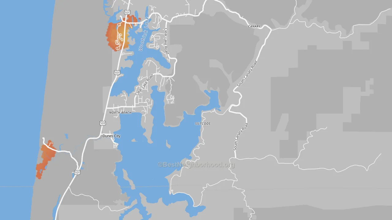 Bike Grade map of 97493, OR
