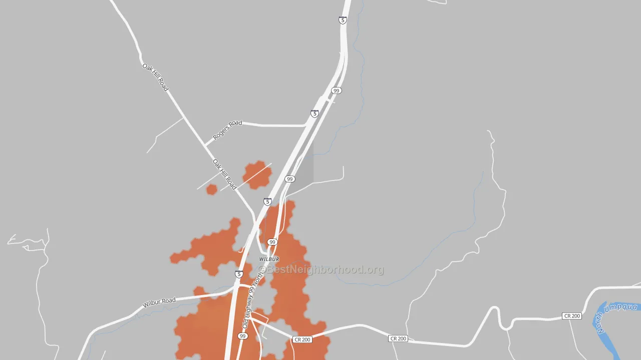 Bike Grade map of 97494, OR