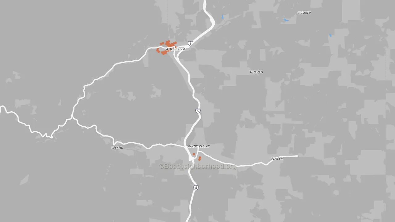 Bike Grade map of 97497, OR