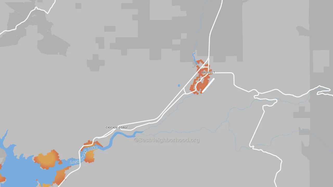 Bike Grade map of 97536, OR