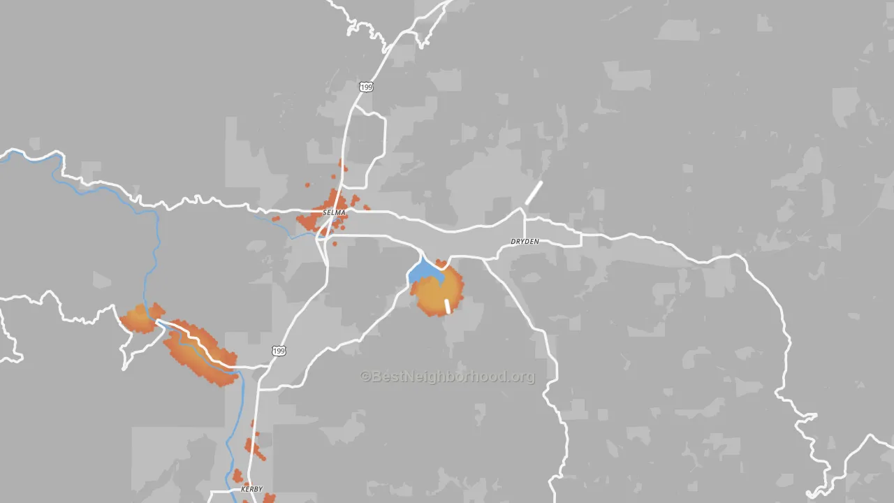 Bike Grade map of 97538, OR