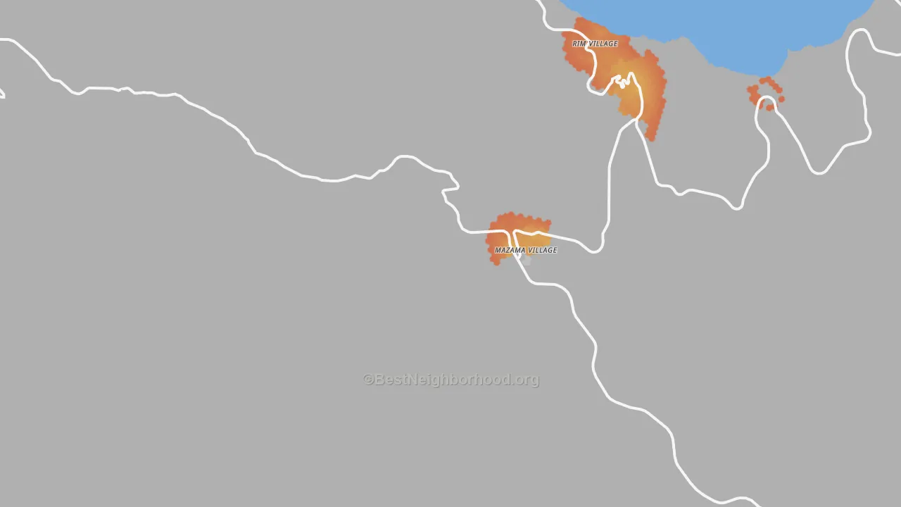 Bike Grade map of 97604, OR